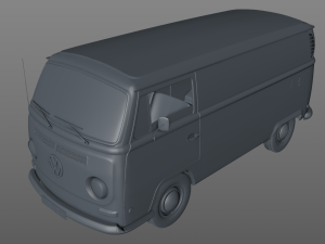 volkswagen transporter type 2 - 1972 Model 3D