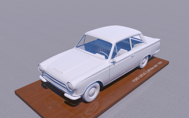 f lotus cortina mk1 1963 Model 3D .c4d .max .obj .3ds .fbx .stl .blend 