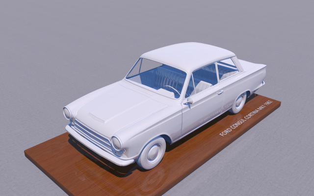 f consul cortina mk1 - 1962 3Dモデル .c4d .max .obj .3ds .fbx .stl .blend 