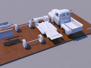 пикап Ф Ф-1 - 1948 г. 3D Принт Модель