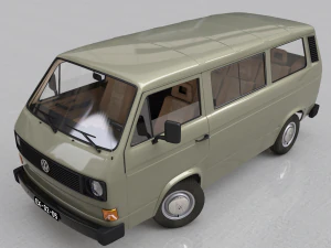 volkswagen transporter t3 - 1979r Model 3D