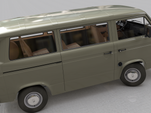 volkswagen transporter t3 - 1979 3D Model