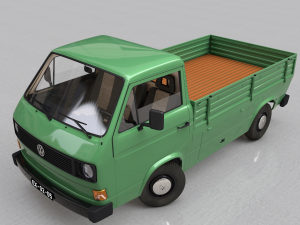 volkswagen transporter t3 pickup - 1979 3D 모델