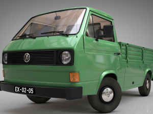 volkswagen transporter t3 pickup - 1979 Modèle 3D
