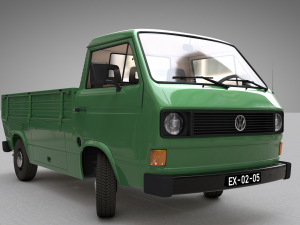 volkswagen transporter t3 pickup - 1979 Modèle 3D
