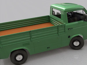 volkswagen transporter t3 pickup - 1979 3D Model