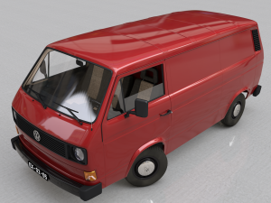 Volkswagen transporter t3 cargo - 1979 Modelo 3D