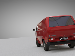 Volkswagen transporter t3 cargo - 1979 3D Модель
