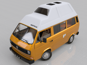 volkswagen t3 camping westfalia joker - 1980 3D Model