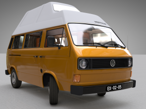 volkswagen t3 camping westfalia joker - 1980 Model 3D