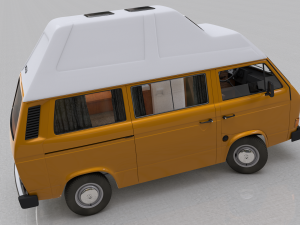 volkswagen t3 camping westfalia joker - 1980 Model 3D