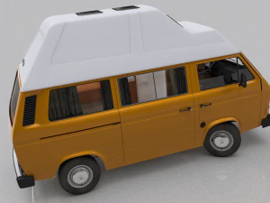 Volkswagen T3 Camping Westfalia Joker - 1980 г. 3D Модель