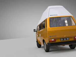 Volkswagen T3 Camping Westfalia Joker - 1980 г. 3D Модель