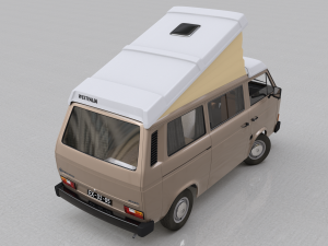 volkswagen t3 camping westfalia joker - 1980 Modelo 3D