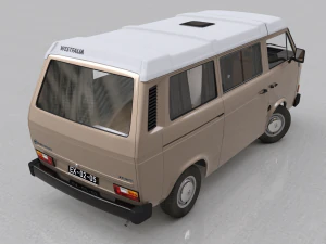 volkswagen t3 campeggio westfalia jolly - 1980 Modello 3D