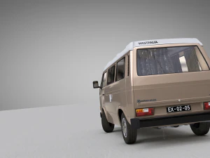 volkswagen t3 campeggio westfalia jolly - 1980 Modello 3D