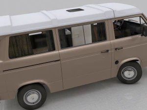volkswagen t3 campeggio westfalia jolly - 1980 Modello 3D