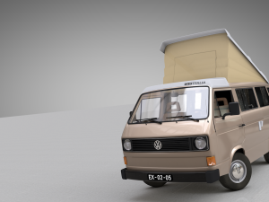 volkswagen t3 camping westfalia joker - 1980 Modelo 3D