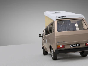 volkswagen t3 campeggio westfalia jolly - 1980 Modello 3D