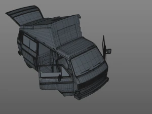 volkswagen t3 campeggio westfalia jolly - 1980 Modello 3D