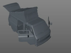 volkswagen t3 campeggio westfalia jolly - 1980 Modello 3D