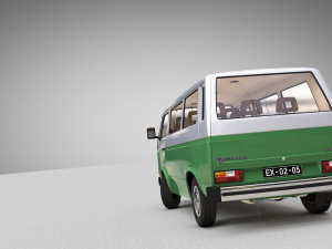 volkswagen t3 transporter caravelle - 1982 Modelo 3D