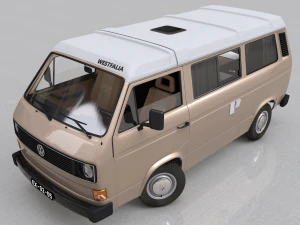 pack volkswagen t3 transporter - 1978 3D Model