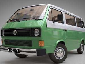 pack volkswagen t3 transporter - 1978 3D 모델