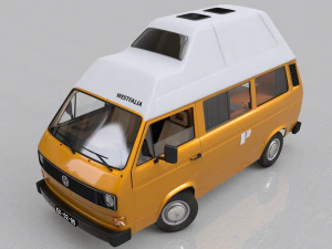 pack volkswagen t3 transporter - 1978 3D Model