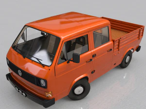 pack volkswagen t3 transporter - 1978 3D Model