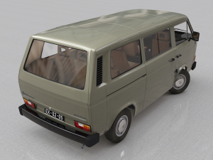 pack volkswagen t3 transporter - 1978 3D 모델