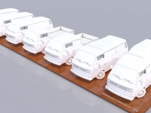 pakiet volkswagen t3 transporter - 1978 Model do druku 3D