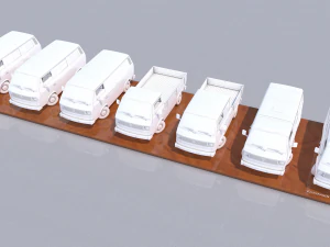 pack volkswagen t3 transporter - 1978 3D Print Model