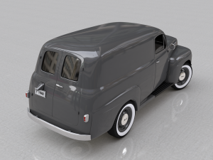 for-d f-1 panel truck 1948 Model 3D