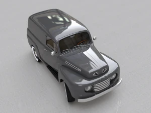 caminh&atilde;o de painel for-d f-1 1948 Modelo 3D