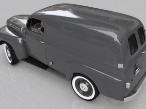 for-d f-1 panel truck 1948 Model 3D