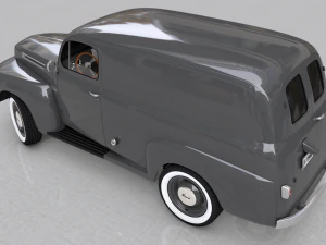 caminh&atilde;o de painel for-d f-1 1948 Modelo 3D