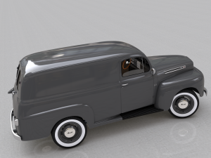 for-d f-1 panel truck 1948 Model 3D