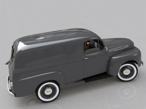 caminh&atilde;o de painel for-d f-1 1948 Modelo 3D