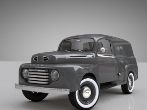 for-d f-1 panel truck 1948 Model 3D