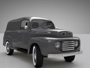 caminh&atilde;o de painel for-d f-1 1948 Modelo 3D