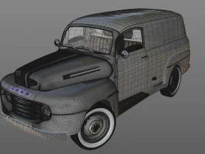 caminh&atilde;o de painel for-d f-1 1948 Modelo 3D