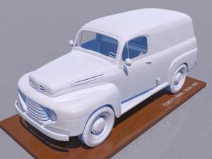 for-d f-1 panel truck 1948 3D Print Model
