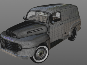 for-d f-1 panel truck 1948 Modèles 3D en vedette