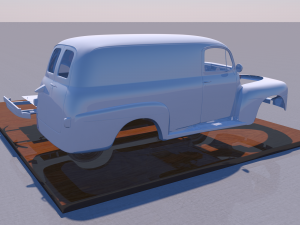 for-d f-1 panel truck 1948 Modèles 3D en vedette
