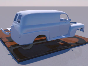 for-d f-1 panel truck 1948 3D Print Model