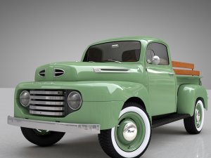 for-d f-1 pickup - 1948 3D Model