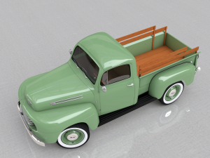 for-d f-1 pickup - 1948 3D Model