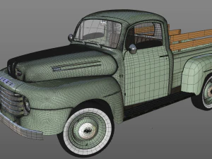 for-d f-1 pickup - 1948 3D Model
