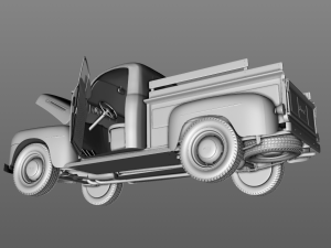 for-d f-1 pickup - 1948 3D Model